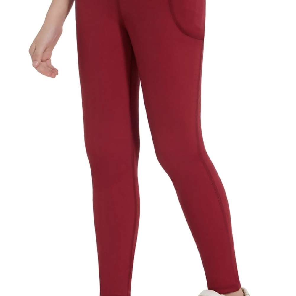 Vibrant Red Kids' Leggings